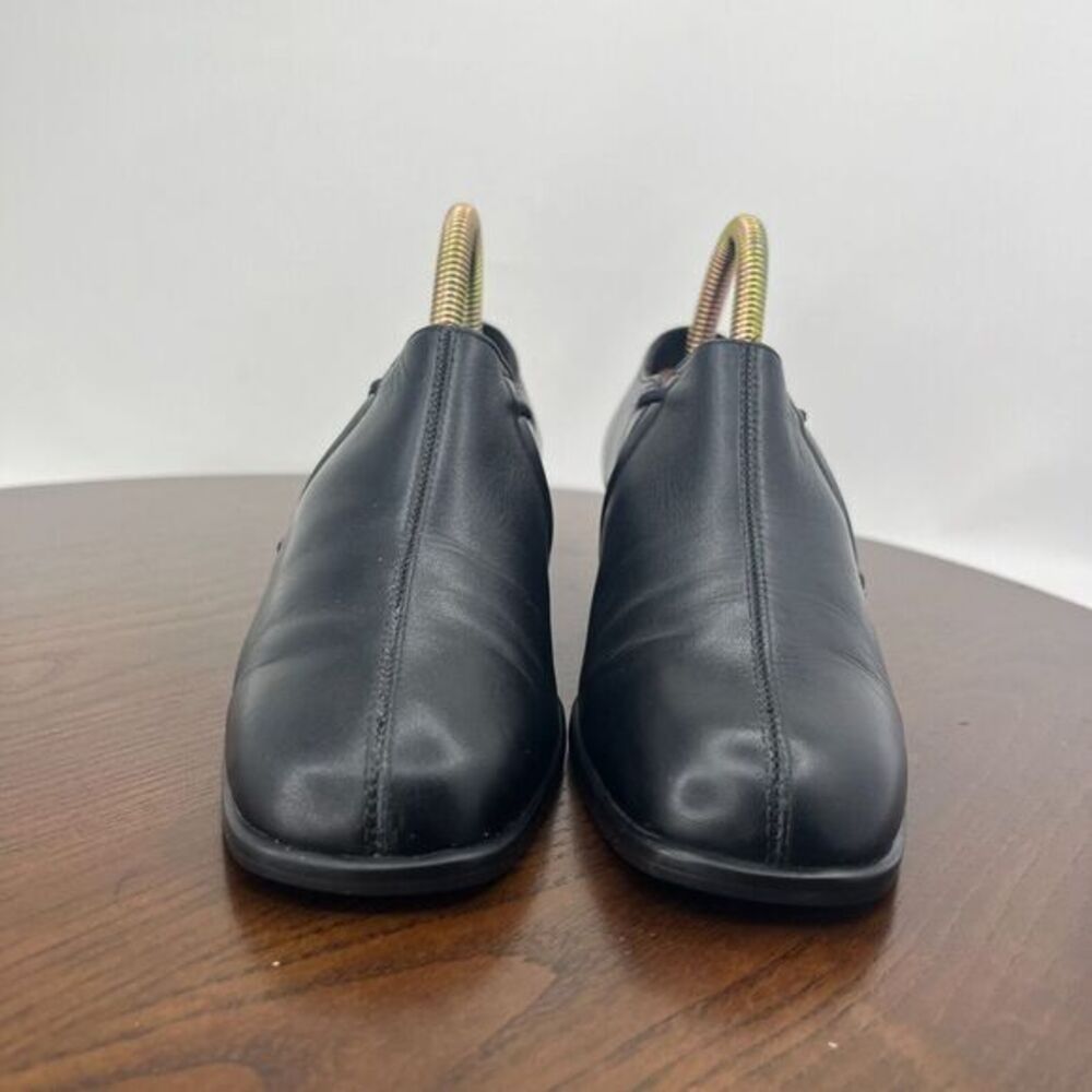 Munro Loafer Shoes Women's 5M Black Leather Slip On Block Heel Casual M281481 - Picture 2 of 16